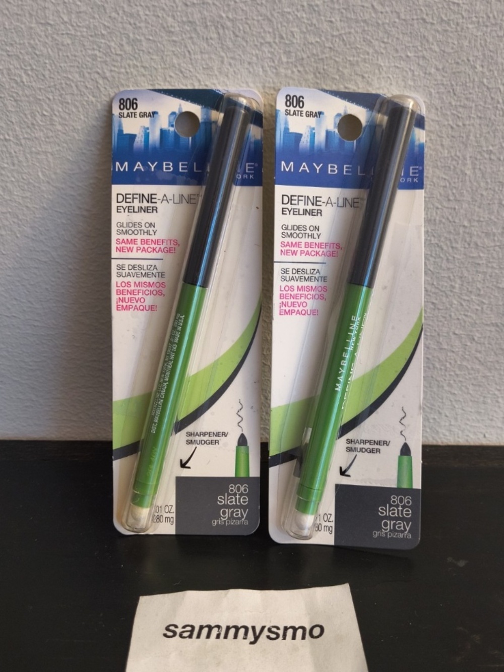 Maybelline Define A-Line Mechanical Eyeliner Pencil 806 Slate Gray SEALED x2